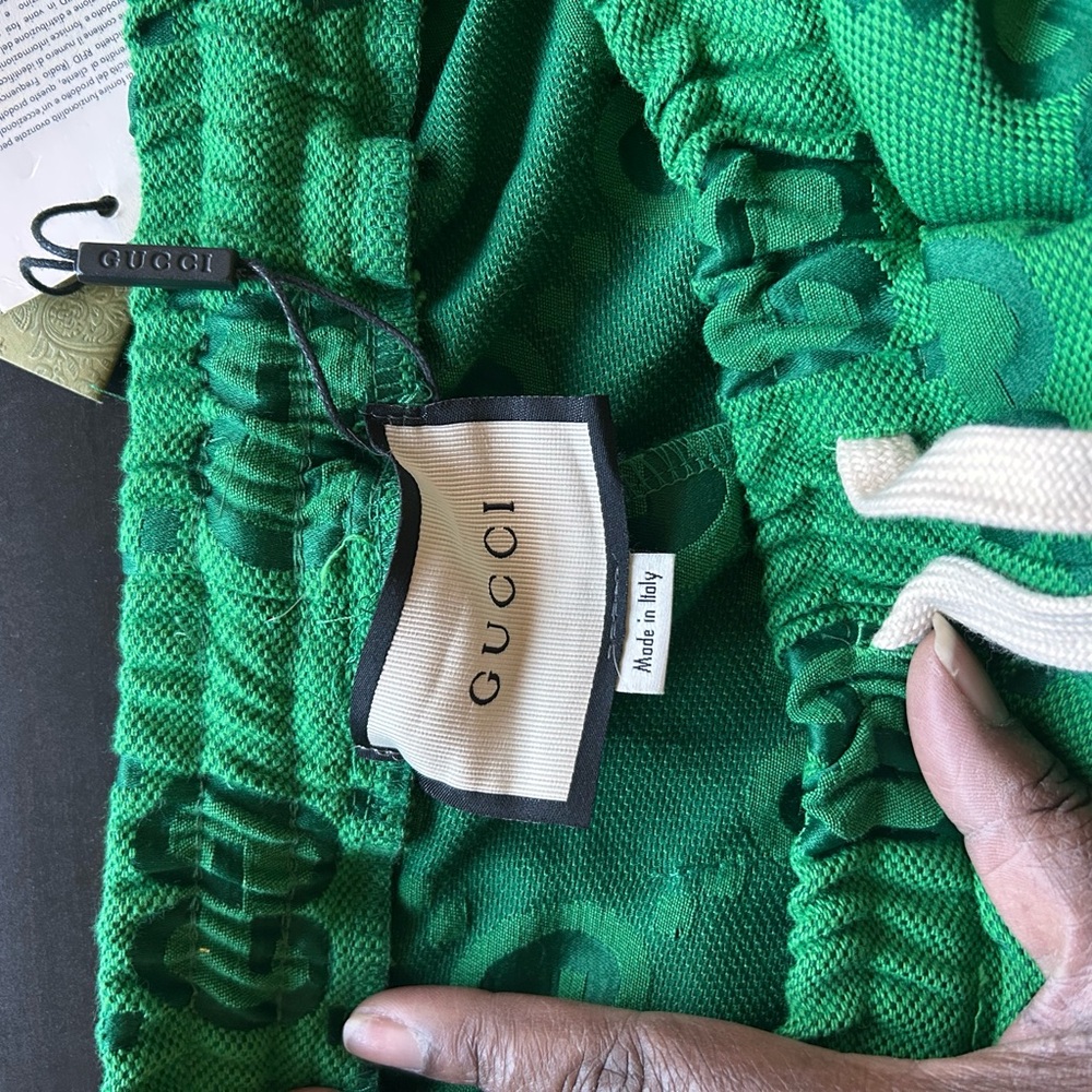 Green Patterned Sweatpants - Picture 4 of 7